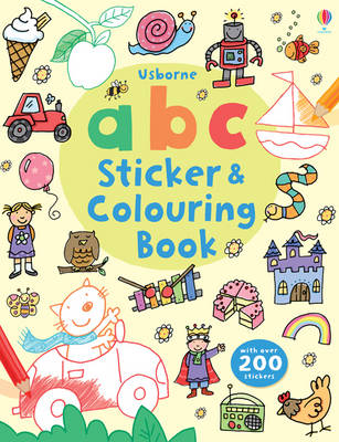 ABC贴纸和彩色书