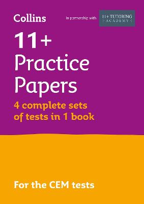 11+语言推理、非语言推理和数学练习试卷(附有4套试卷的大套本):用于Cem考试