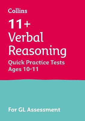 11+语言推理快速练习测试10-11岁(6年级):用于Gl评估测试