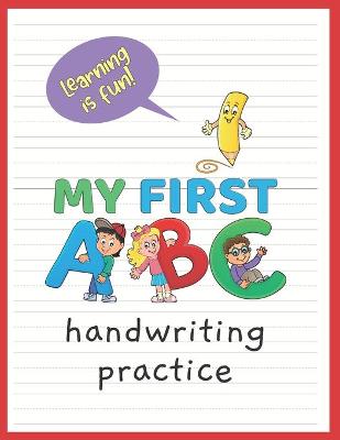我的第一个ABC:一个孩子的书法练习练习册-学习写字母表中的所有字母